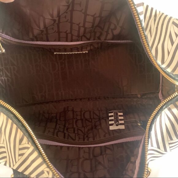 Henri Bendel Disturbed Stripe Medium Duffel - Picture 12 of 14